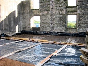Interior levelled ready for concreting 1