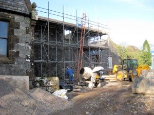 Fully scaffolded - front